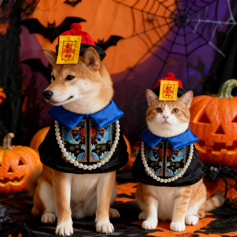Halloween costumes for pets: cats, dogs, zombie costumes, Shiba Inu funny costumes, scary transformation outfits