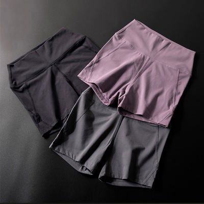 New yoga shorts, women's nude hot pants, tight sports capri pants, summer fitness shorts, women's yoga wear