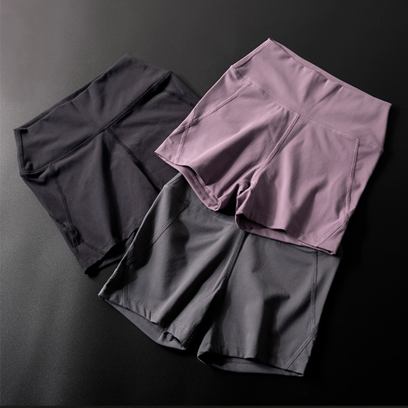 New Style Yoga Shorts for Women, Nude-Feel Hot Pants, Tight-Fitting Sports Shorts, Summer Style Fitness Shorts, Women's Yoga Wear