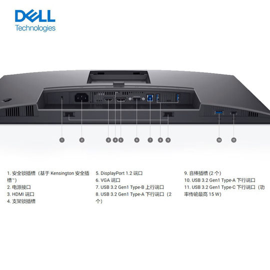 Монитор Dell/Dell P2425H/P2725H 23.8/ 27inch с высокой частотой обновления, IPS-матрицей, регулировкой по высоте, поворотом и возможностью настенного крепления.