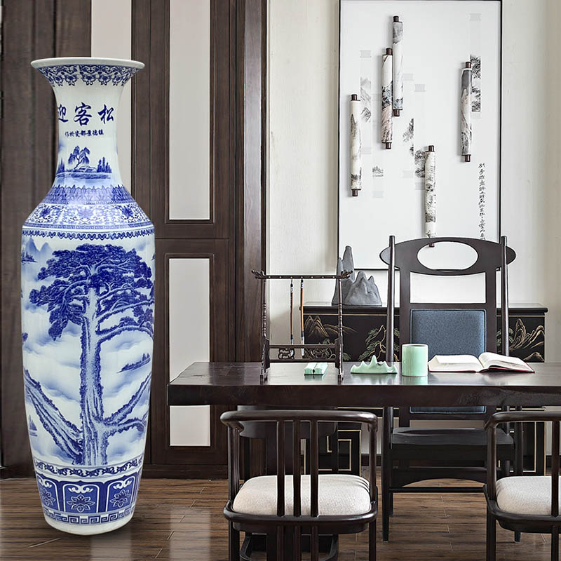 Jingdezhen ceramic porcelain vase splendid sunvo landing big sitting room adornment furnishing articles company hall hotel feel