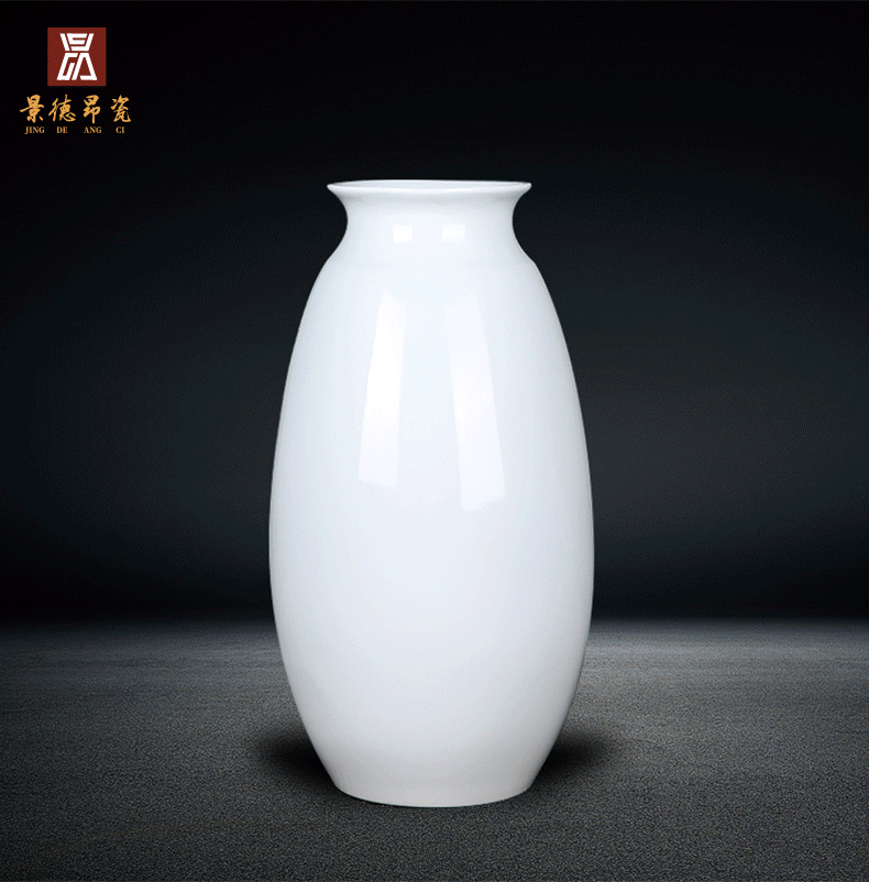 Jingdezhen ceramics European white vase is placed in the dry flower arranging hotel adornment of I sitting room living room