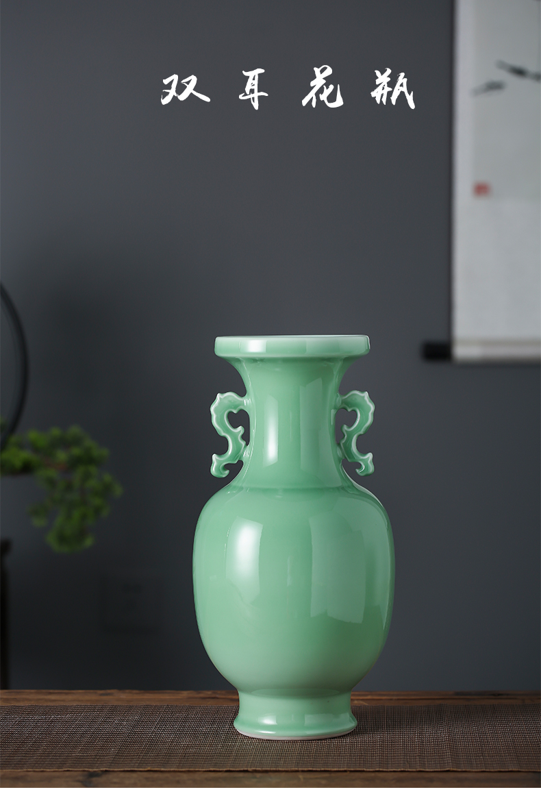 Jingdezhen ceramics archaize carving shadow blue bottle furnishing articles household act the role ofing is tasted, the sitting room porch TV ark, flower arrangement