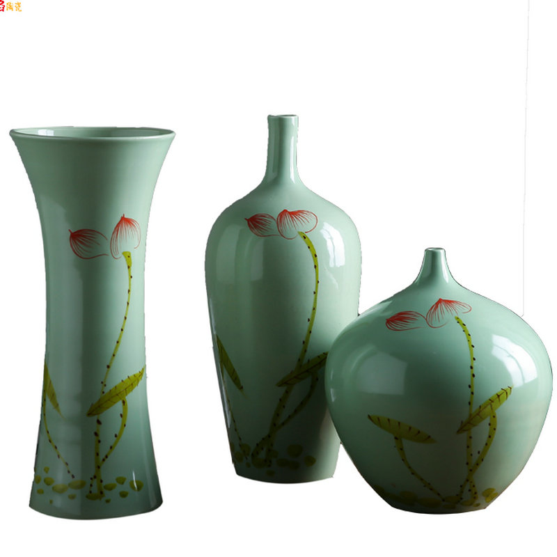 Jingdezhen ceramic vase furnishing articles of I and contracted household act the role ofing is tasted Chinese style living room TV cabinet wine porch Europe type