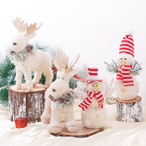 Langsen Christmas elk Christmas snowman desktop creative ornaments hotel scene layout Nordic furniture ornaments