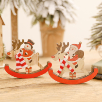 Christmas Decorations Hem Wood Christmas House Seniors Snowman Sledge Deer Swing Pieces Scene Placement Christmas Trinkets