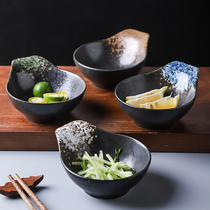 Japanese snacks small dishes delicious dishes household seasoning plates soy sauce vinegar dipping bowls hot pot dipping plates ceramic vinegar plates