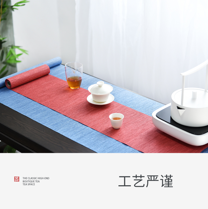 Tea Tea tray mat mat waterproof table flag Chinese linen tablecloth Tea zen Tea towel cloth art Tea cloth flag Tea table cloth