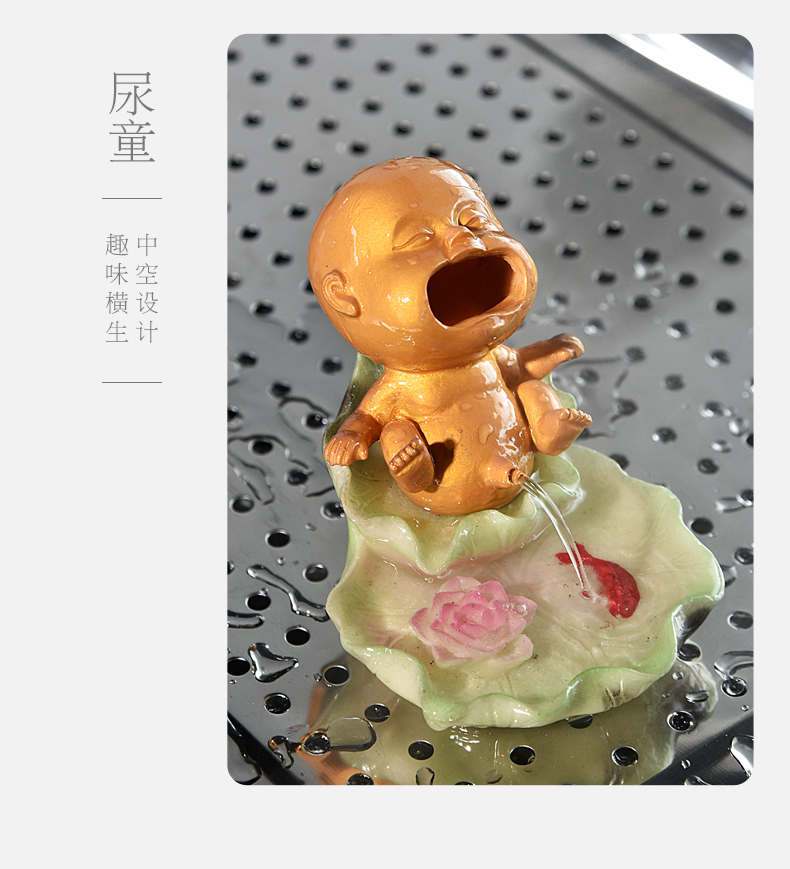 Tea pet water discoloration crab rat urine Eva litchi decorations of creative move treasure Tea sets Tea to Tea art high - quality goods