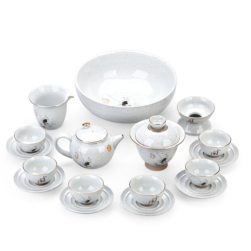 Into this monkey contracted office creative household ceramics kung fu tea tea sets tea tea officer ceramic cups