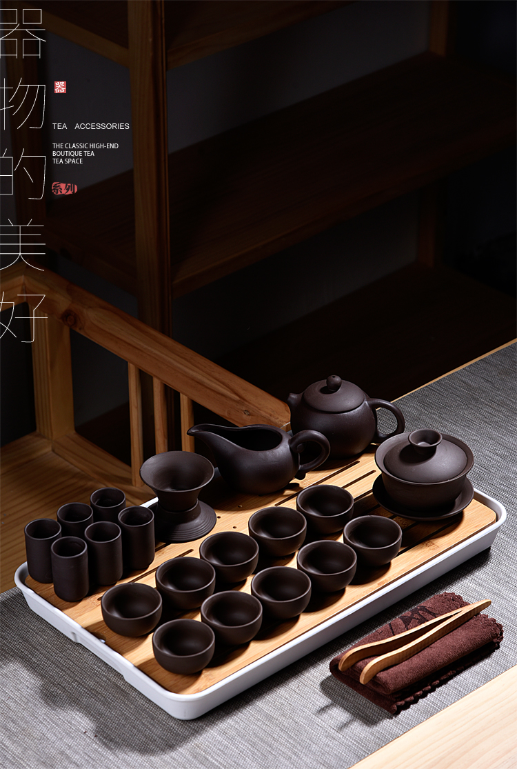 Into this monkey violet arenaceous kung fu tea set the home office of a complete set of Japanese contracted teapot teacup fair keller