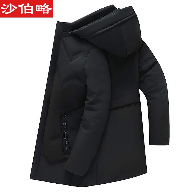 沙伯略中长款棉衣男士冬季加厚保暖羽绒棉服男外套衣服男装棉袄潮