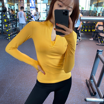Song station sports tight long sleeve women running yoga suit top half zipper high elastic quick dry T-shirt running fitness