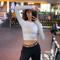 Song Station Spring and Summer Sports Top Womens Tight Sex Slim Yoga Clothing Quick Dry T-shirt Net Red Running Fitness Long Sleeve