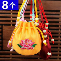 Sachet bag Empty bag Lotus portable purse Mini empty Dragon Boat Festival Sachet Halter neck child long rope embroidery