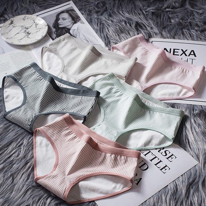 5-pack of underwear female junior high school students cotton girls Japanese version girls cotton briefs ladies low waist underwear