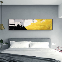 Hand-painted oil painting Autumn Nordic modern simple light luxury color abstract painting bedroom bedside corridor hanging painting mural