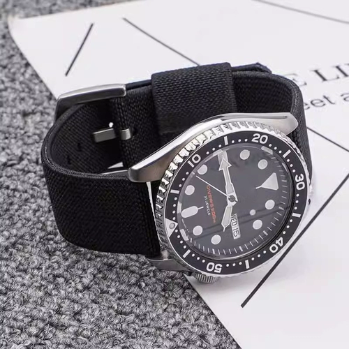 Эластичный дышащий нейлоновый плетеный сменный ремешок для мужских часов подходит для мужчин и женщин, 24mm