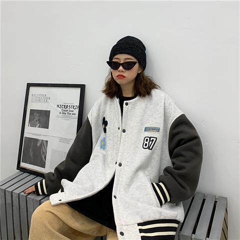 Fall and Winter Baseball Clothes Lax Han Edition Ancient Hawk Sweater Costumes Men's Costume Retro in Salt Clothes