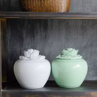 Qinfeng tea cans, ceramic sealed cans, large and small household moisture-proof storage tea cans, universal Longjing green tea packaging