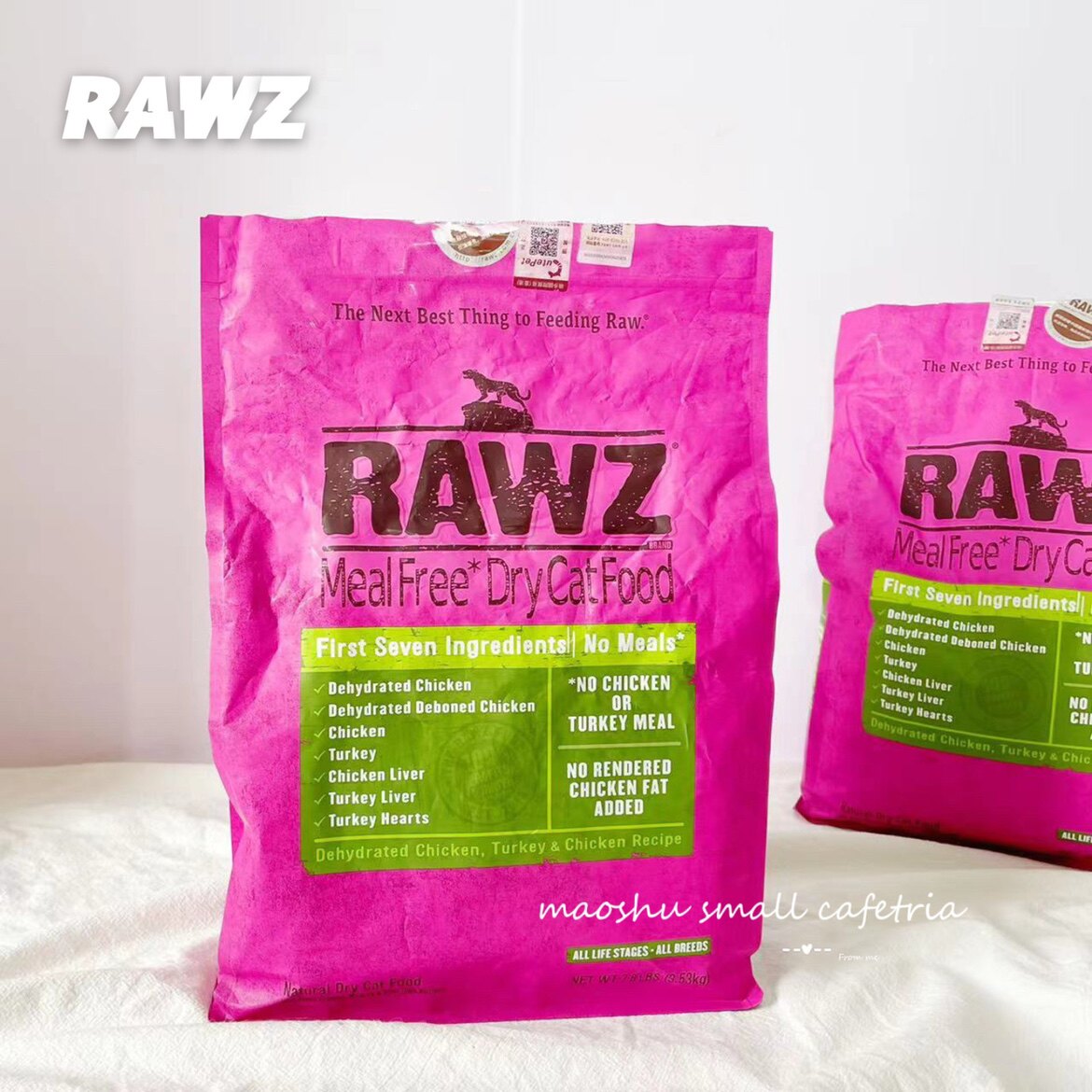 American RAWZ Ross grain-free low-temperature baked fresh meat hairy chicken salmon whole cat food 3 5 7 8 lbs
