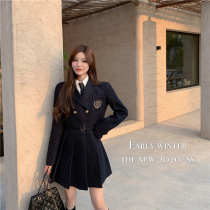 jk uniform dress genuine suit with slim harness even dress wool 2022 new early spring suit jacket woman