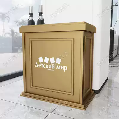 Sample House Display Center floor-standing golden umbrella frame mall umbrella shelf hotel lobby umbrella box can be customized LOGO