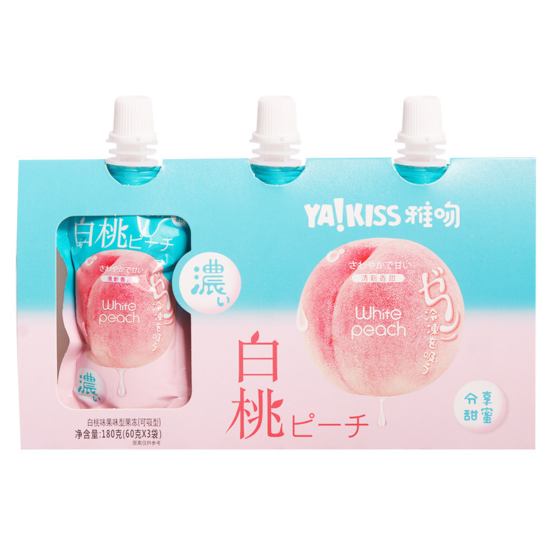 Faithful Yangzhi Mannu Smokable Jelly Pearl Milk Tea White Peach Japanese Casual Snack 180g