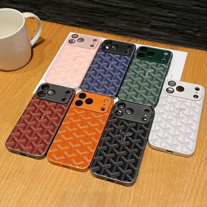 Trendy Goya Glass Case Suitable for iPhone 17 Pro Max, Full Coverage New Model for Apple 16 Pro Max, High-End Feel, Protective Case for 15, 14, Unisex, 13 Luxury, 12 European and American Style, 11 Dog Tooth Pattern, 17