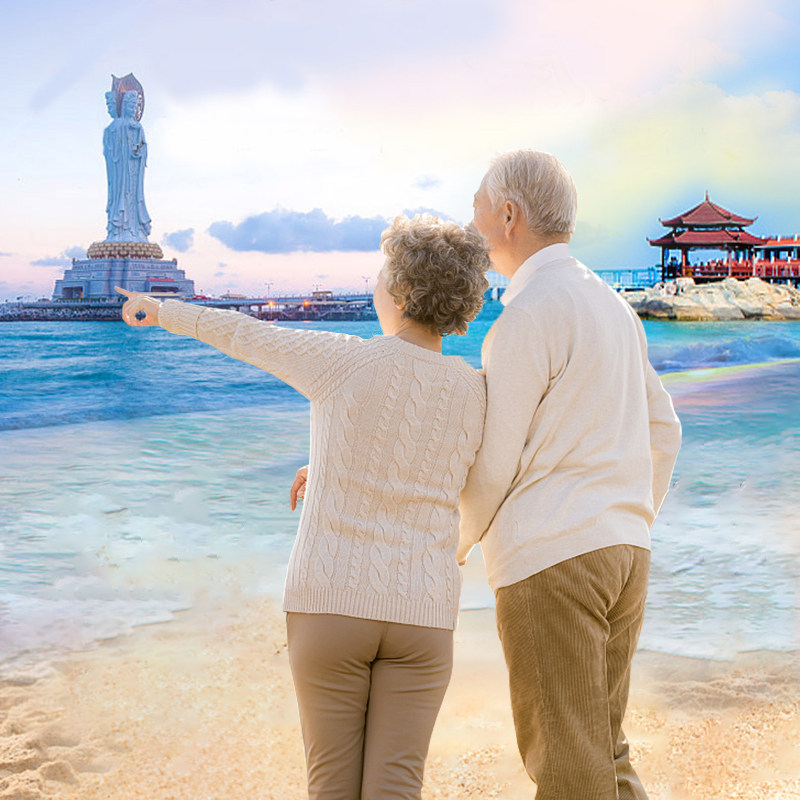 爸妈游海南纯玩三亚5天4晚跟团游+游艇日游|25年银发族避坑首选-旅行团-淘宝好物网