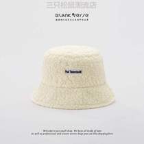 Bucket Face Small 100 Hitch Cap Pure Color Child Short Eaves Warm Korean Version Explicit furry fisherman hat autumn and winter plus suede