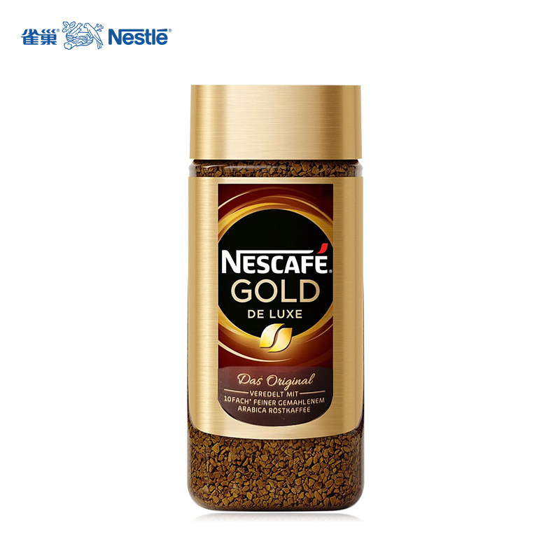 Imported Nestlé Gold gold Freeze-dried Black Coffee 200 gr Glass Bottled Instant Pure Coffee