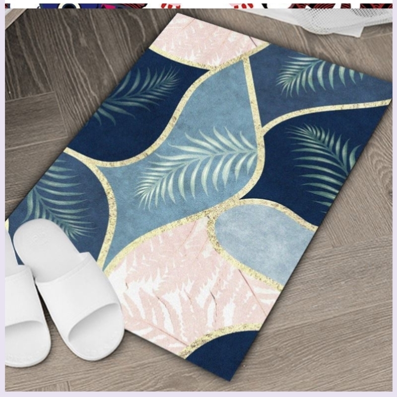 Door mat scrub door Japanese-style changing insole living room lazy bedroom kitchen mat bathroom cute indoor