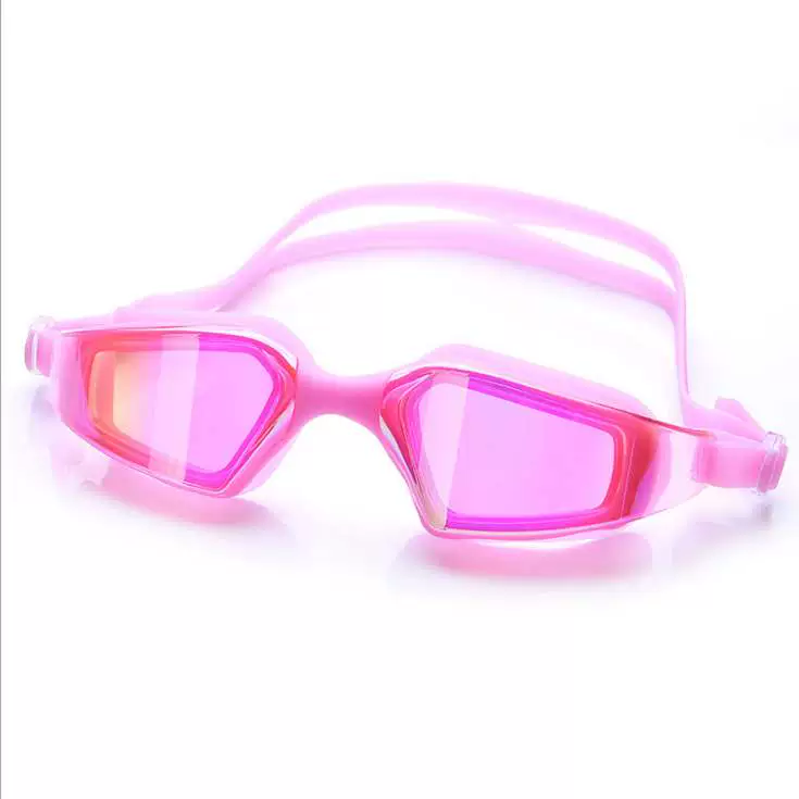 Người lớn nam và nữ silicone 2019 thời trang mới mạ điện khung lớn kính bơi tuyệt đẹp chống sương mù phổ biến kính bơi kính bơi - Goggles