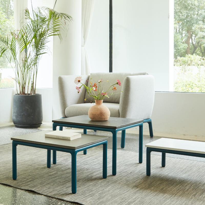 Creative combination coffee table Famous French home designer original simple living room removable coffee table ) LM