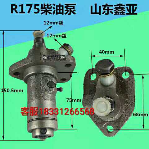 Single cylinder diesel engine accessories Changchai gold altar R175 R180 diesel oil pump high-pressure oil pump injection oil pump plunger assembly