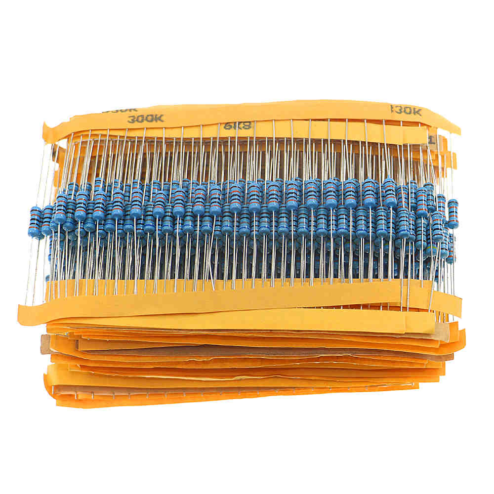 1000 1000 pieces of 50 specifications for each 20 5W 0 5W (0 1ohm-3 6M) 1 2w 1% metal film resistance pack-Taobao