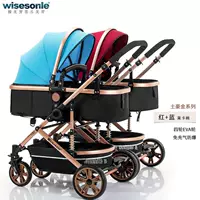 Синяя двухцветная обеденная тарелка, дракон и феникс, 9 шт