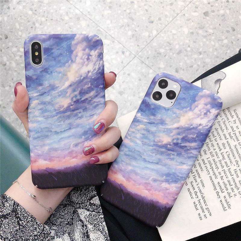 Personalized Internet Red Sky Clouds Huawei V20 Cell Phone Case V10 Hard Case V9 All-inclusive Shatterproof Honor 20s Trending Brand Creative Enjoyment 9s Cover Fun 8x Frosted 9E Unisex Wheat 8 Couple