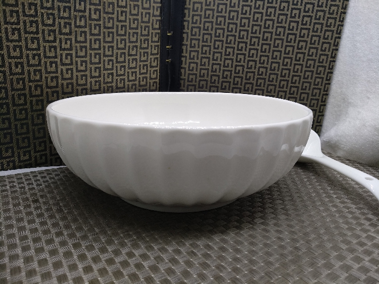 Large white soup bowl of boiled fish bowl ltd. blood boiled fish pickled fish of pottery and porcelain basin Large household hair