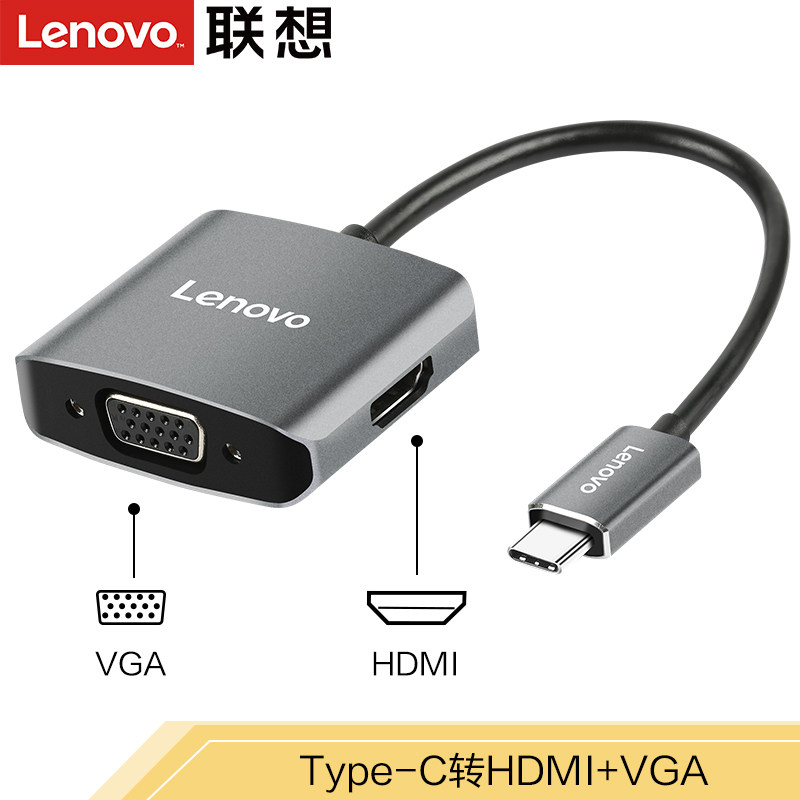 Lenovo typeec extension dock small new C115 adapter USB-C to hdmi to VGA RJ45 Gigabit network interface USB3 0 high speed interface hub notes