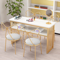 Nail table Single special price Simple nail table Net red double nail table and chair set Economical nail shop table