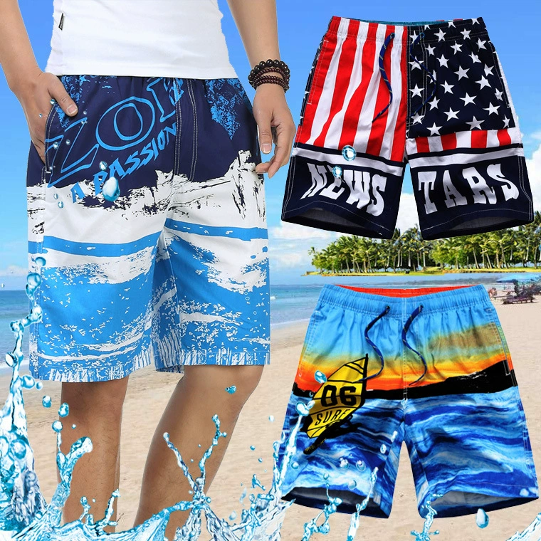 Ngoại thương quần đi biển nam size lớn quần short thể thao nhanh khô hàng tồn kho thông quan kho hàng cung cấp - Quần bãi biển