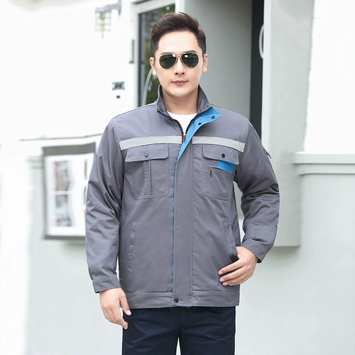 Рабочая одежда хлопковая куртка для мужчин Короткое утолщенное и съемное зимнее ремонт АВТО ЭЛЕКТРИЧЕСКАЯ СВОДИ