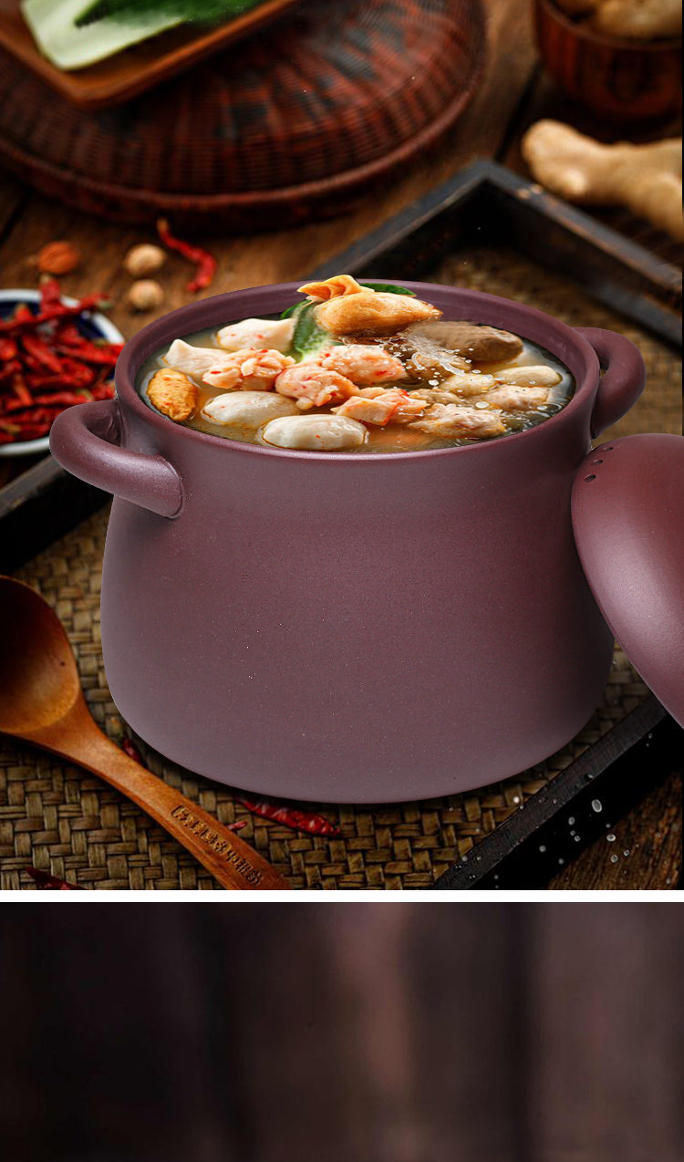 New yixing purple sand soup pot stew on the old flame to hold to high temperature without coating gas TaoLu available for soup pot