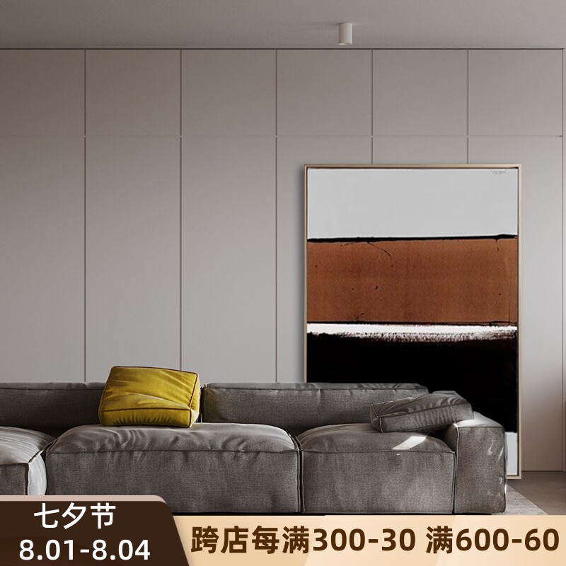 YZS Original Oil Painting Willy-style Minimalist Abstract Painting Light Extravagant Living Room Sharp Floor Painting Dining Hall Hand-painted Hanging Painting