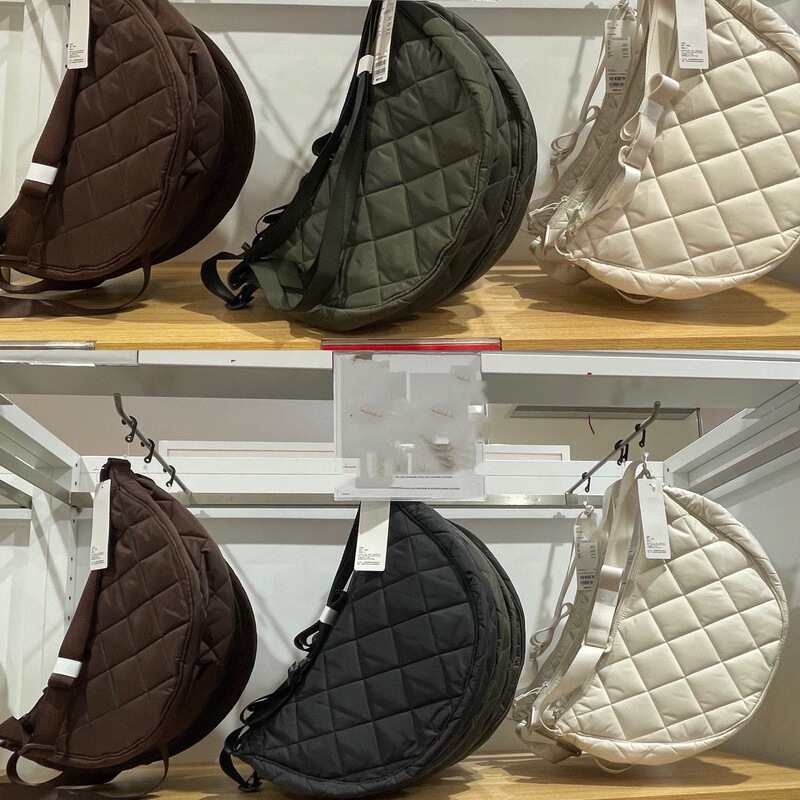 Japanese Style Waterproof Crossbody Shoulder Bag for Women, Large Capacity Dumpling Bag, Quilted Casual Versatile Bag