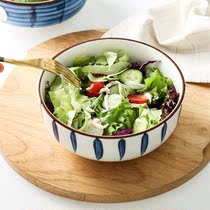 Yundao Japanese tableware set household noodle bowl soup bowl salad bowl creative ceramic rice bowl single breakfast bowl