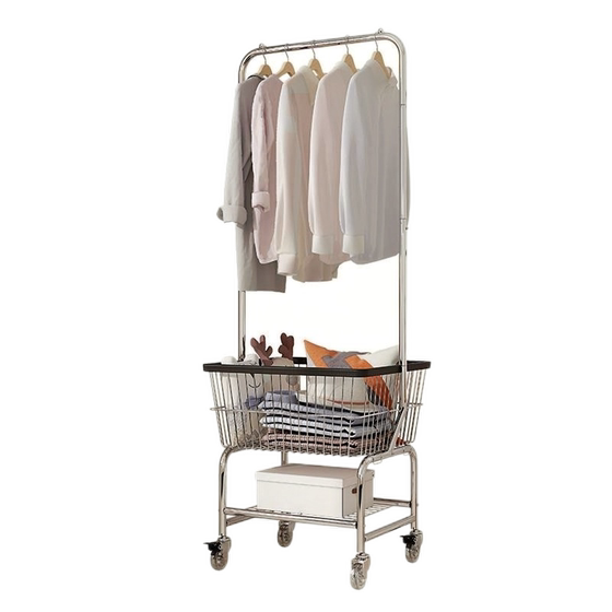 Mobile clothes display rack coat rack