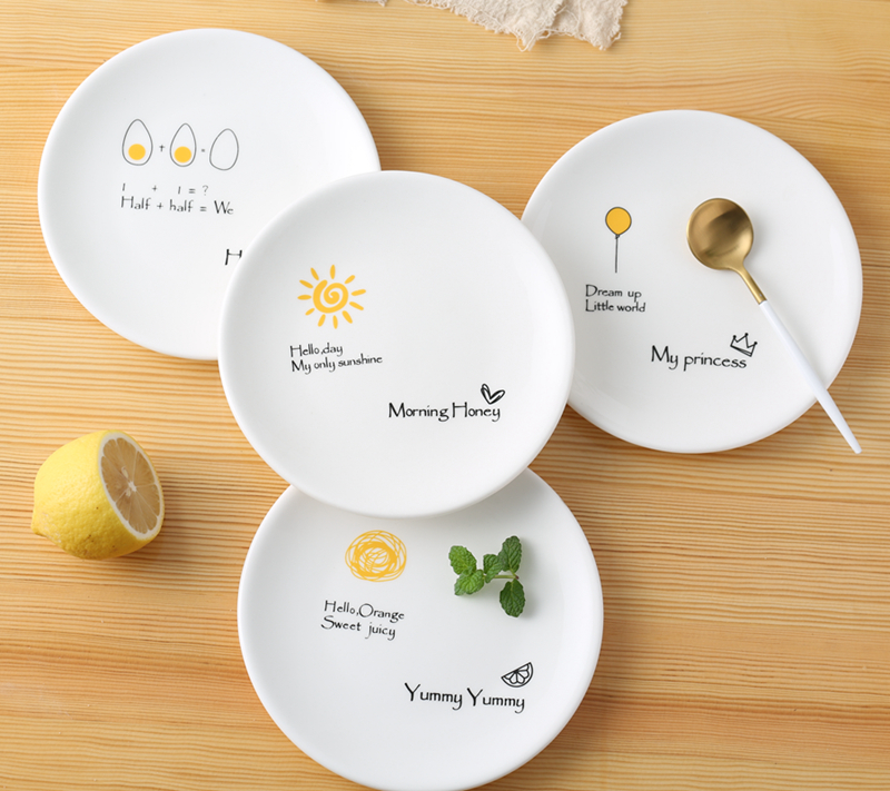 Creative design ceramic plates home snacks dessert small dishes to vomit ipads dish dish flavor dish cake plate